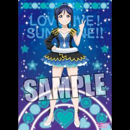 Love Live! Sunshine!! B5 Clear Sheet WATER BLUE NEW WORLD Ver. Matsuura Kanan