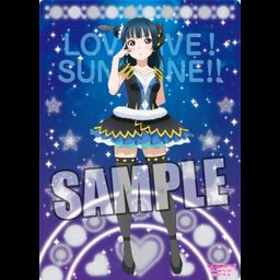 Love Live! Sunshine!! B5 Clear Sheet WATER BLUE NEW WORLD Ver. Tsushima Yoshiko