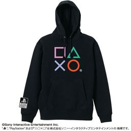 Play Station Pullover Hoodie Play Station Shapes Black (Size S, M, L, XL)
