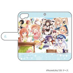 Gochumon wa Usagi Desu ka? Book Type Smartphone Case for iPhone6/7/8