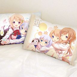 Gochumon wa Usagi Desu ka? Pillow Cover Chino & Cocoa & Mocha