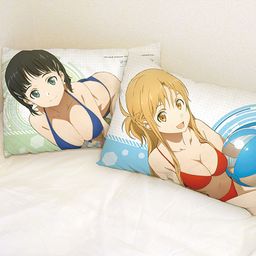 Sword Art Online The Movie -Ordinal Scale- Pillow Cover Asuna & Suguha