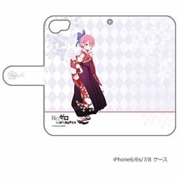 Re:Zero kara Hajimeru Isekai Seikatsu Book Type Smartphone Case for iPhone6/7/8 Ram / Hakama