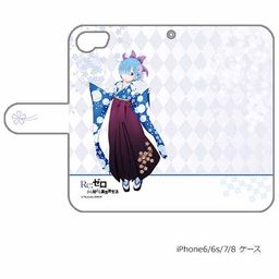 Re:Zero kara Hajimeru Isekai Seikatsu Book Type Smartphone Case for iPhone6/7/8 Rem / Hakama