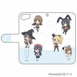 Seishun Buta Yaro wa Bunny Girl-senpai no Yume wo Minai Book Type Smartphone Case for iPhone6/7/8 SD Character