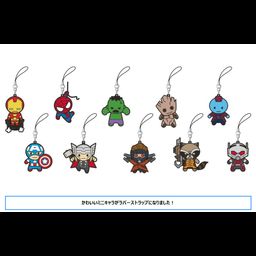Marvel Comics Rubber Strap Collection Mini Character [Set of 10]