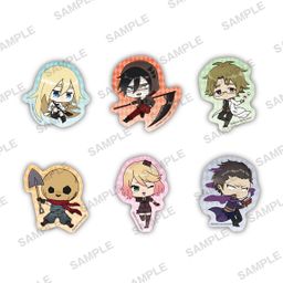 Anime Satsuriku no Tenshi Clear Clip Badge [Set of 6]