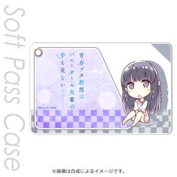 Seishun Buta Yaro wa Bunny Girl-senpai no Yume wo Minai Slim Soft Pass Case Makinohara Shoko SD
