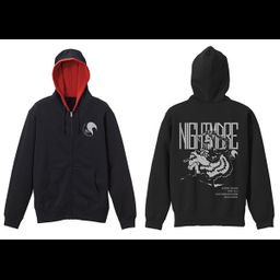 Date A Live Original Edition Tokisaki Kurumi Zip Hoodie Black x Red