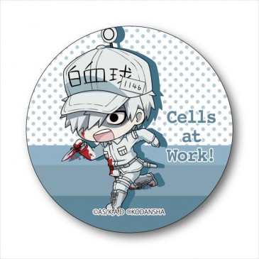 Cells at Work! TEKUTOKO Can Badge White Blood Cell (Neutrophil), Haijo