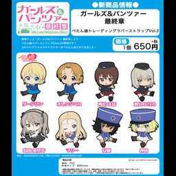 GIRLS und PANZER das Finale Petanko Trading Rubber Strap Vol. 2 [Set of 8]