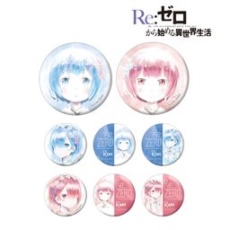 Re:Zero kara Hajimeru Isekai Seikatsu Trading Ani-Art Can Badge Rem & Ram [Set of 8]