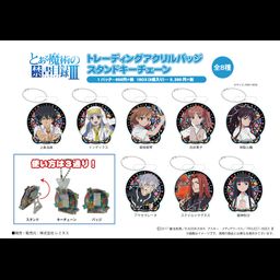 To Aru Majutsu no Index III Trading Acrylic Badge Stand Key Chain [Set of 8]