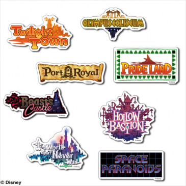 Kingdom Hearts II World Sticker Set