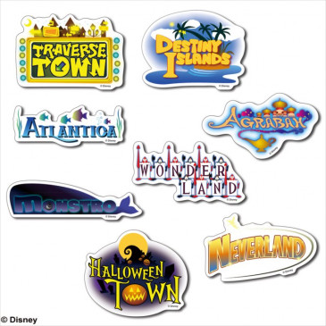 Kingdom Hearts World Sticker Set