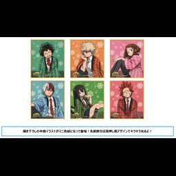 My Hero Academia Mini Shikishi Collection Attaka Hanten [Set of 6]
