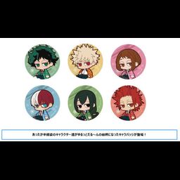 My Hero Academia Yurutto Daruun Chara Badge Collection Attaka Hanten [Set of 6]