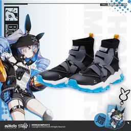  Haxxor Bunny Rabbit Theme Sneakers - Honkai Impact 3rd (Size 44)