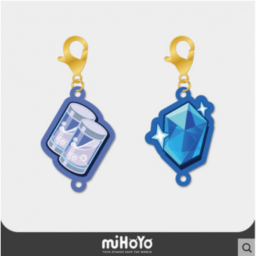 Acrylic Keychain Stamina Bootle & Crystal