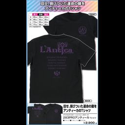 The Idolmaster Shiny Colors 283PRO L'Antica T-shirt Black (S, M, L, XL Size)