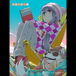 Yurucamp Super Large Fukafuka Blanket Original Illustration Ver. Rin A