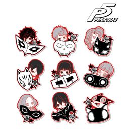 Persona 5 Trading Acrylic Magnet Hyokkori Motif Ver. [Set of 9]