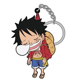 One Piece Luffy Tsumamare Key Chain Inemuri Ver.