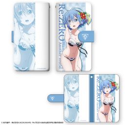 Re:Zero kara Hajimeru Isekai Seikatsu Book Style Smartphone Case Design 02 Rem (M Size)