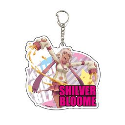 Deka Acrylic Key Chain Kaiju Girls Black 02 Silver Bloome