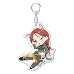 Strike Witches: Road to Berlin Tehepero Big Acrylic Key Chain Minna Ver.