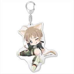Strike Witches: Road to Berlin Tehepero Big Acrylic Key Chain Lynette Ver.