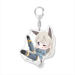 Strike Witches: Road to Berlin Tehepero Big Acrylic Key Chain Eila Ver.