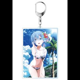 Re:Zero kara Hajimeru Isekai Seikatsu Deka Key Chain Rem B