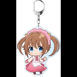 High School Fleet Deka Key Chain Puni Chara Misaki Akeno Maid Ver. 2