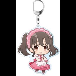 High School Fleet Deka Key Chain Puni Chara Shiretoko Rin Maid Ver. 2