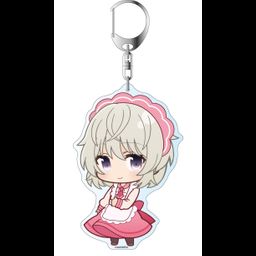 High School Fleet Deka Key Chain Puni Chara Tateishi Shima Maid Ver. 2