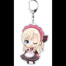 High School Fleet Deka Key Chain Puni Chara Wilhelmina Maid Ver. 2