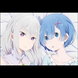 Re:Zero kara Hajimeru Isekai Seikatsu Square Magnet Emilia & Rem B
