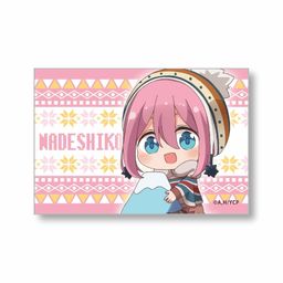 Yurucamp GyuGyutto Big Square Can Badge Mt. Fuji Ver. Kagamihara Nadeshiko