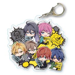 Hypnosismic -Division Rap Battle- GyuGyutto Choi Deka Acrylic Key Chain Pair Pattern Ver. Shinjuku & Shibuya