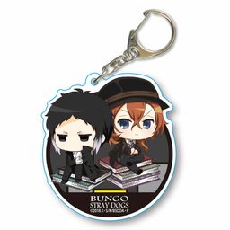 Bungou Stray Dogs DEAD APPLE Nayamun Choi Deka Acrylic Key Chain Akutagawa & Nakahara
