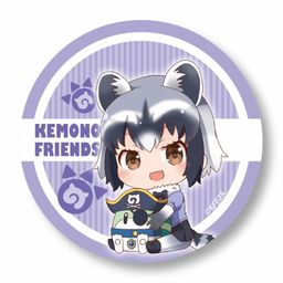 Kemono Friends 2 GyuGyutto Can Badge Common Raccoon