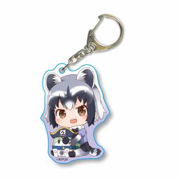 Kemono Friends 2 GyuGyutto Acrylic Key Chain Common Raccoon
