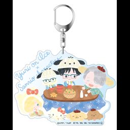 Yuri!!! on Ice x Sanrio Characters Deka Key Chain nukunuku days Ver. A