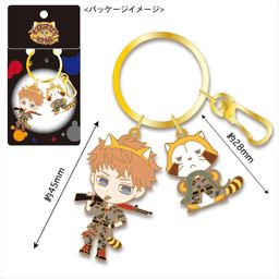 Hypnosismic x Rascal the Raccoon Key Ring Busujima Mason Rio