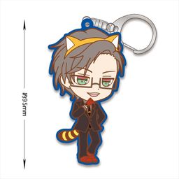 Hypnosismic x Rascal the Raccoon Rubber Key Chain Iruma Jyuto
