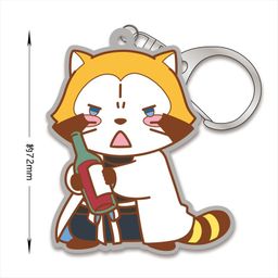 Hypnosismic x Rascal the Raccoon Rubber Key Chain Jakurai Rascal