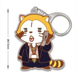 Hypnosismic x Rascal the Raccoon Rubber Key Chain Doppo Rascal