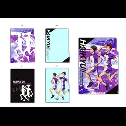 Haikyu!! 3 Pocket Clear File Dash! Ushijima & Tendo