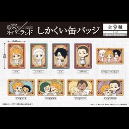 The Promised Neverland Square Can Badge [SET OF 9]